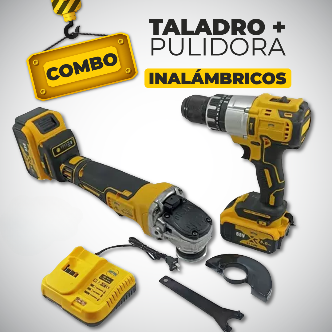 COMBO PULIDORA Y TALADRO PERCUTOR DEWALT™