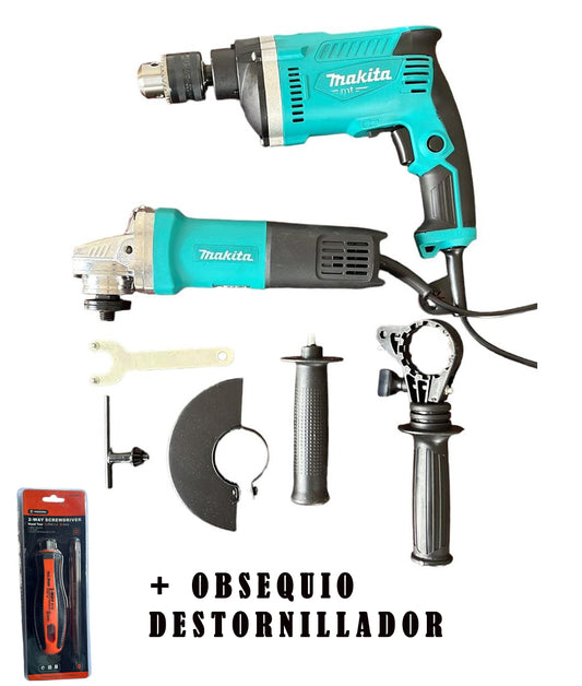 COMBO TALADRO Y PULIDORA MAKITA